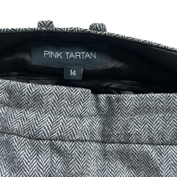 Pink Tartan Wool Blend Pants With Liner Size 14 - Picture 7 of 12